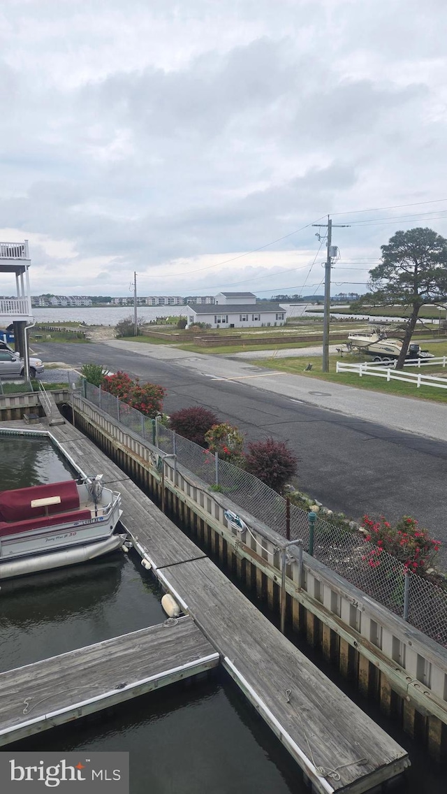 38261 Yacht Basin Rd Unit 35, Ocean View, DE 19970 - water view featuring a floating dock