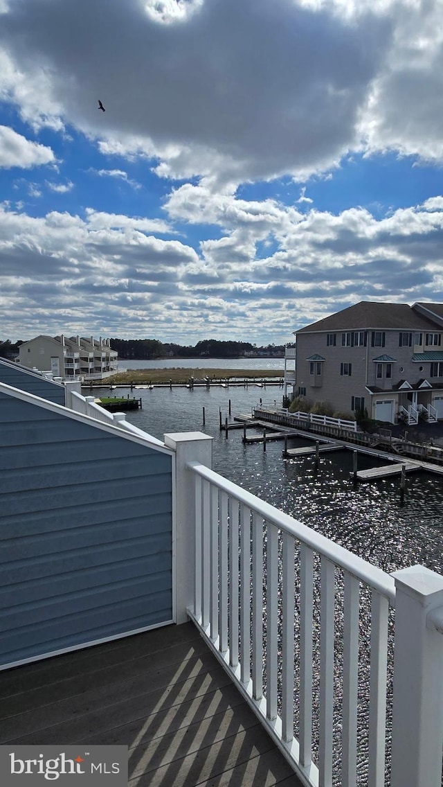 38261 Yacht Basin Rd Unit 35, Ocean View, DE 19970 - balcony with a water view and a dock