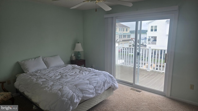 38261 Yacht Basin Rd Unit 35, Ocean View, DE 19970 - carpeted bedroom with access to exterior