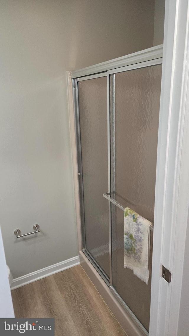 38261 Yacht Basin Rd Unit 35, Ocean View, DE 19970 - full bath featuring wood finished floors and a stall shower