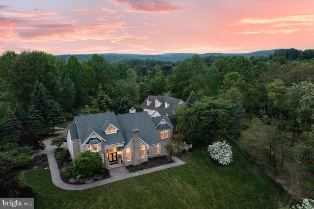 2630 Eagle Ln, Hellertown, PA 18055 - aerial view at dusk of a forest view