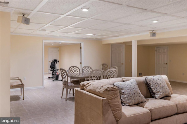 2630 Eagle Ln, Hellertown, PA 18055 - living room featuring baseboards and recessed lighting