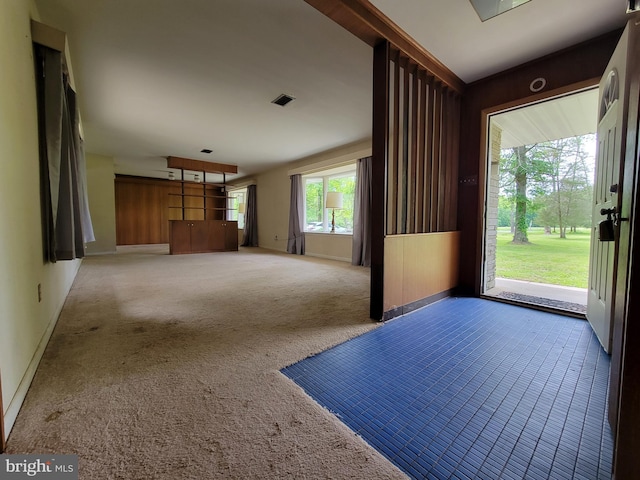 13337 Rowe Rd, Smithsburg, MD 21783 - unfurnished living room with baseboards and carpet flooring