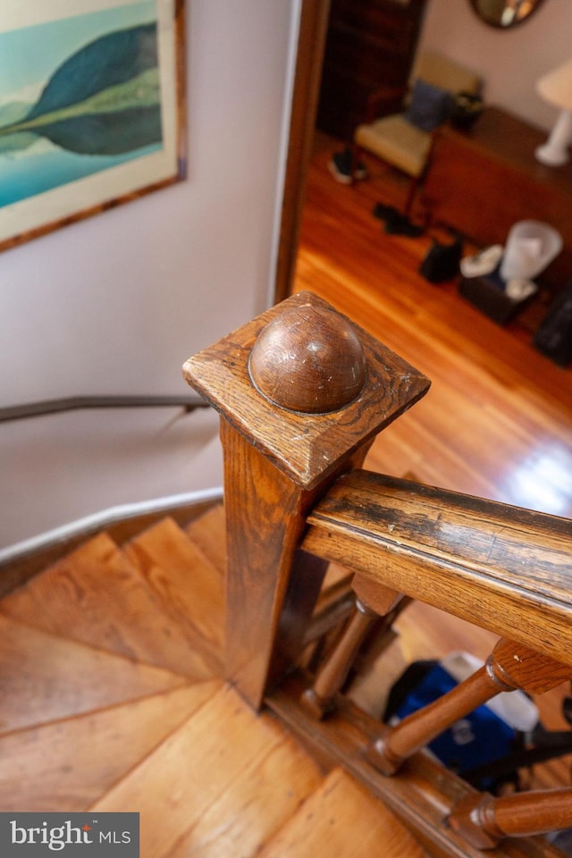 detailed view of wood finished floors