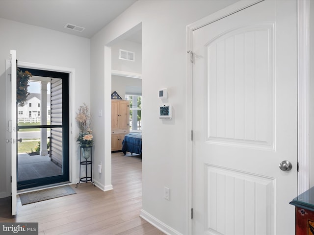 832 Red Maple Rd, Smyrna, DE 19977 - foyer entrance featuring light wood-style floors and baseboards