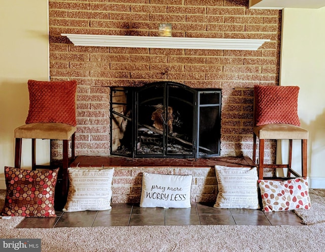 7100 Beltz Dr, District Heights, MD 20747 - detailed view of a fireplace