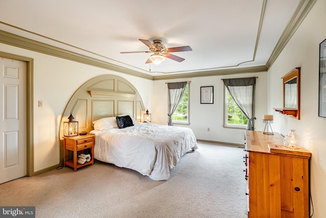 41 Diane Dr, Honey Brook, PA 19344 - bedroom with light colored carpet, ornamental molding, and baseboards