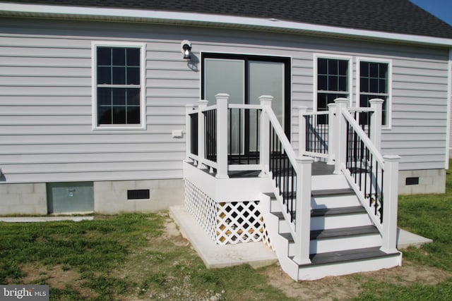 1296 Dorchester Ave, Pocomoke City, MD 21851 - doorway to property featuring crawl space