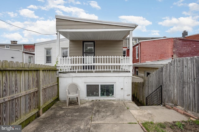 519 N 2nd St, Columbia, PA 17512 - back of house featuring a fenced backyard and a patio