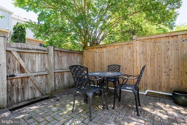7029 Leewood Forest Dr, Springfield, VA 22151 - view of patio featuring outdoor dining area