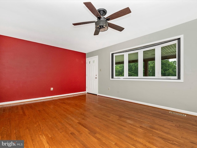 4106 Teklen Dr, Westminster, MD 21157 - unfurnished room with plenty of natural light, baseboards, and wood finished floors