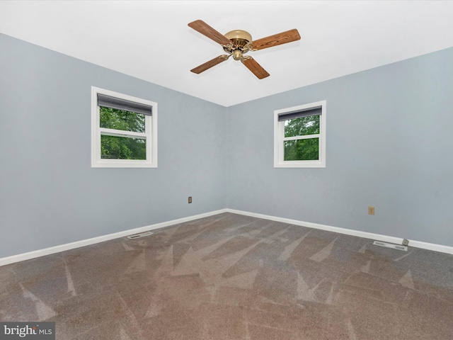 4106 Teklen Dr, Westminster, MD 21157 - carpeted empty room featuring healthy amount of natural light, ceiling fan, and baseboards