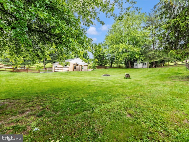 4106 Teklen Dr, Westminster, MD 21157 - view of yard with a fire pit