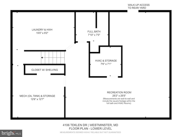 4106 Teklen Dr, Westminster, MD 21157 - property floor plan