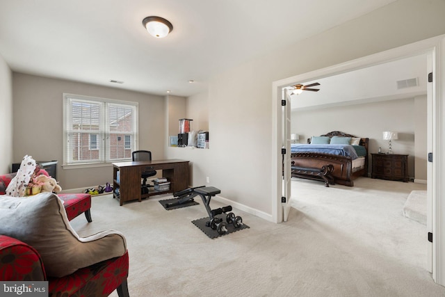 18309 Eldorado Way, Leesburg, VA 20176 - office space featuring carpet flooring, baseboards, and a ceiling fan