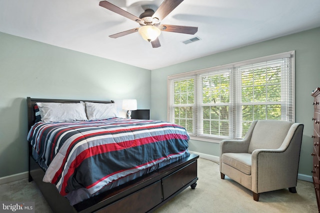 18309 Eldorado Way, Leesburg, VA 20176 - carpeted bedroom featuring baseboards and a ceiling fan