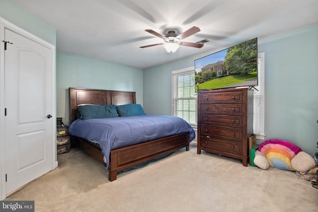 18309 Eldorado Way, Leesburg, VA 20176 - carpeted bedroom featuring ceiling fan