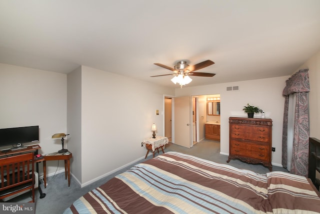 35 Alberts Way, Langhorne, PA 19047 - bedroom featuring carpet flooring, baseboards, an office area, and connected bathroom