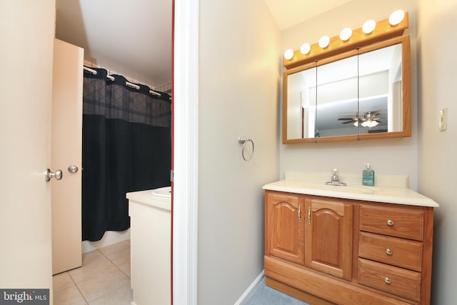 35 Alberts Way, Langhorne, PA 19047 - full bath with vanity and tile patterned floors