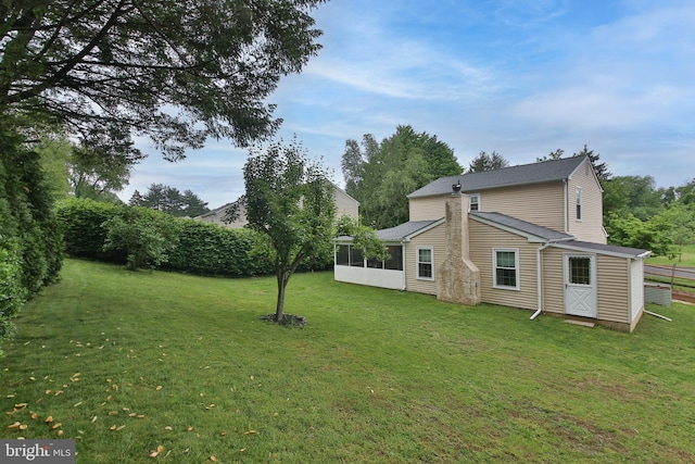 35 Alberts Way, Langhorne, PA 19047 - view of green lawn featuring a sunroom