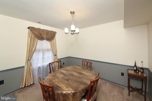 35 Alberts Way, Langhorne, PA 19047 - dining room with carpet flooring and a chandelier