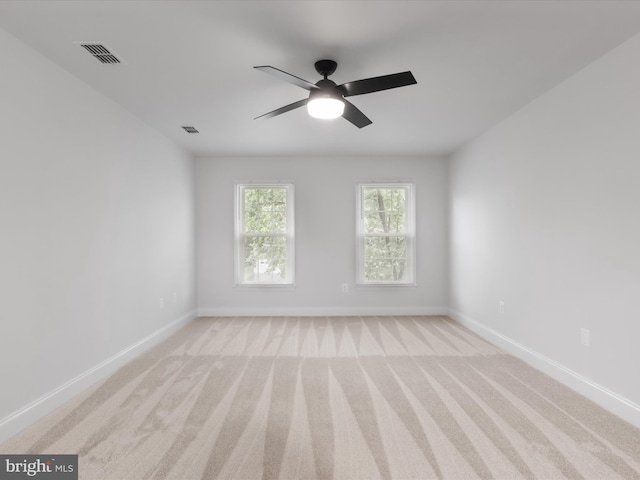9365 River Crest Rd, Manassas, VA 20110 - empty room featuring light colored carpet, baseboards, and ceiling fan