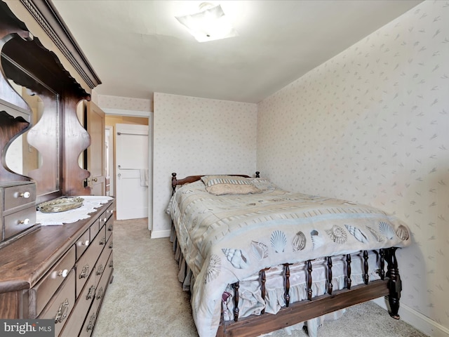 146 Academy Rd, Clifton Heights, PA 19018 - bedroom featuring wallpapered walls, light colored carpet, and baseboards