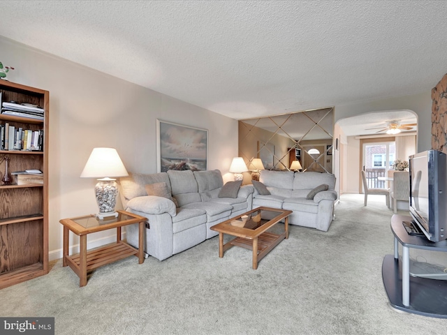 146 Academy Rd, Clifton Heights, PA 19018 - living area featuring carpet flooring and a textured ceiling