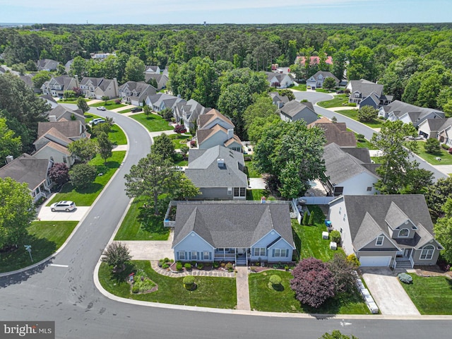 10127 Godspeed Dr, Ocean City, MD 21842 - aerial perspective of suburban area with a forest