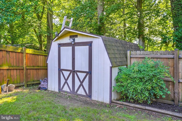 9505 Oakridge Ct, Newburg, MD 20664 - view of shed with a fenced backyard