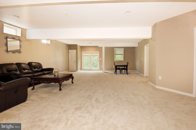 23166 Glenorchy Ct, Ashburn, VA 20148 - living room with light colored carpet and baseboards