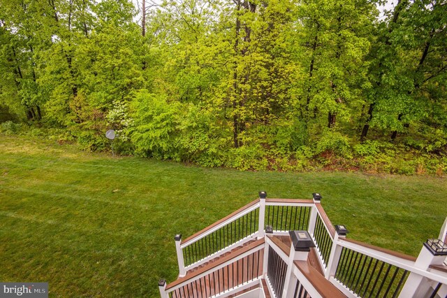 23166 Glenorchy Ct, Ashburn, VA 20148 - view of green lawn featuring a wooden deck