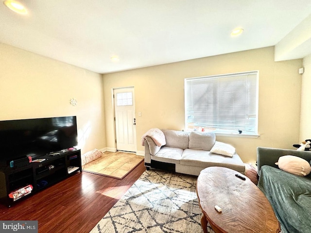 1431 N 17th St, Philadelphia, PA 19121 - living area with wood finished floors and recessed lighting