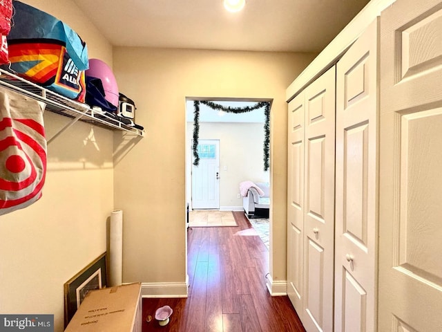 1431 N 17th St, Philadelphia, PA 19121 - hall featuring baseboards and dark wood-style floors