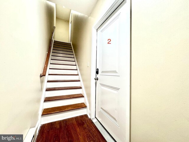 1431 N 17th St, Philadelphia, PA 19121 - staircase featuring wood finished floors