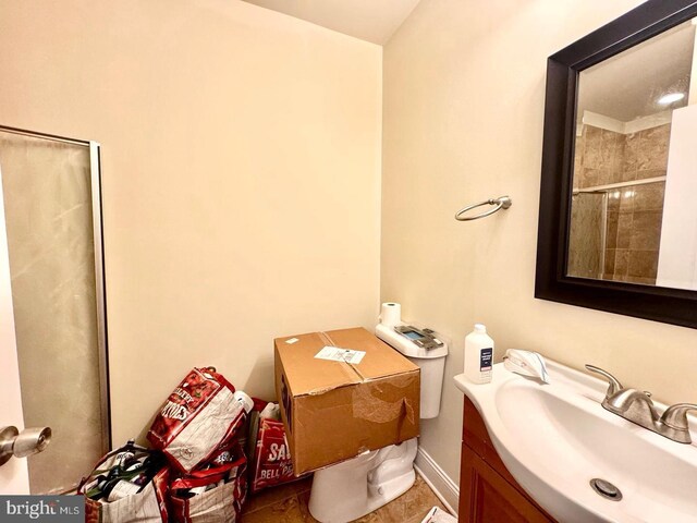 1431 N 17th St, Philadelphia, PA 19121 - bathroom featuring vanity, toilet, and a shower