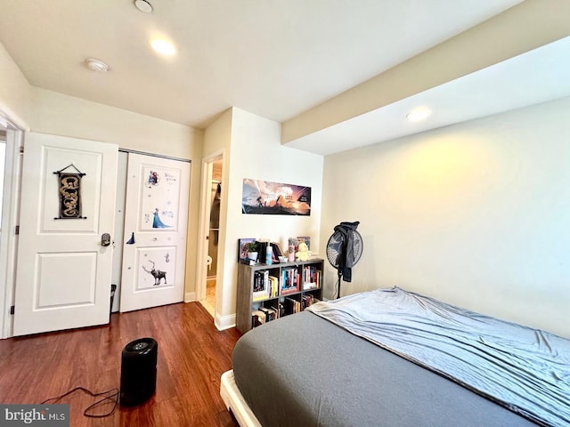 1431 N 17th St, Philadelphia, PA 19121 - bedroom with wood finished floors, baseboards, and recessed lighting