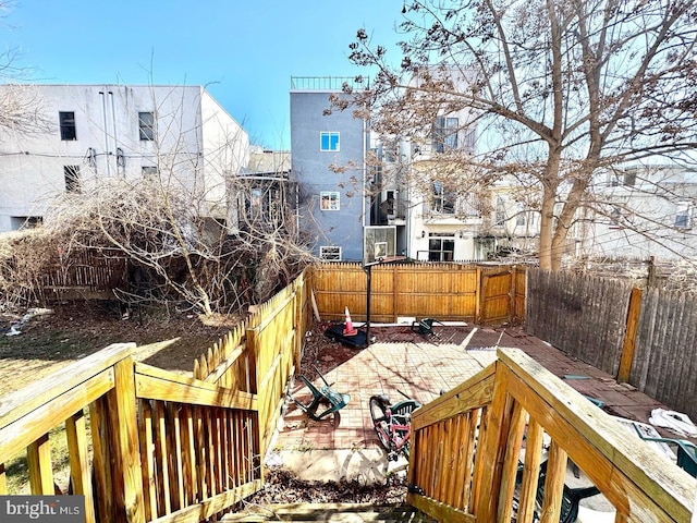 1431 N 17th St, Philadelphia, PA 19121 - wooden terrace with a patio and a fenced backyard
