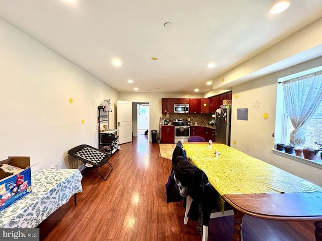1431 N 17th St, Philadelphia, PA 19121 - dining area featuring recessed lighting and dark wood-type flooring