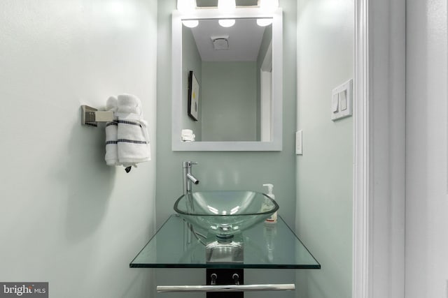 bathroom with a sink