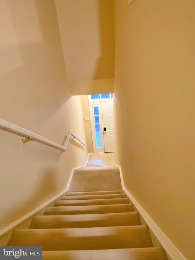 704 Dresher Woods Dr, Dresher, PA 19025 - stairs with baseboards