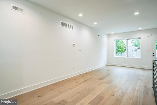 1309 S 32nd St, Philadelphia, PA 19146 - spare room featuring recessed lighting, baseboards, and light wood finished floors