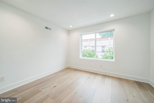 1309 S 32nd St, Philadelphia, PA 19146 - empty room featuring light wood-type flooring, baseboards, and recessed lighting