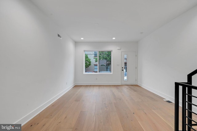 1309 S 32nd St, Philadelphia, PA 19146 - unfurnished room featuring light wood-style floors, baseboards, and recessed lighting