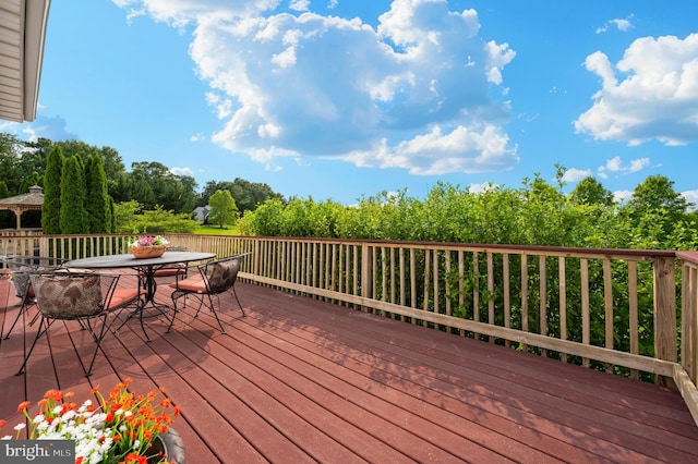 1280 Saint Michaels Rd, Mount Airy, MD 21771 - wooden deck with outdoor dining area