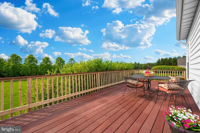 1280 Saint Michaels Rd, Mount Airy, MD 21771 - wooden deck with outdoor dining space