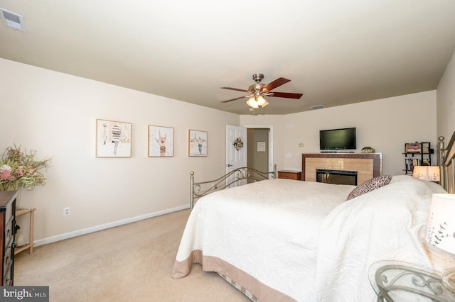 1280 Saint Michaels Rd, Mount Airy, MD 21771 - bedroom featuring light colored carpet, baseboards, and a ceiling fan