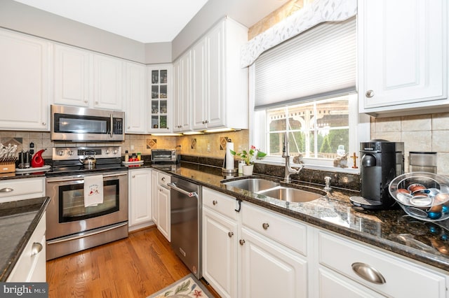 1280 Saint Michaels Rd, Mount Airy, MD 21771 - kitchen featuring appliances with stainless steel finishes, a sink, and white cabinetry