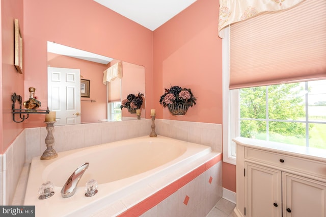 1280 Saint Michaels Rd, Mount Airy, MD 21771 - full bathroom featuring a garden tub and tile patterned floors
