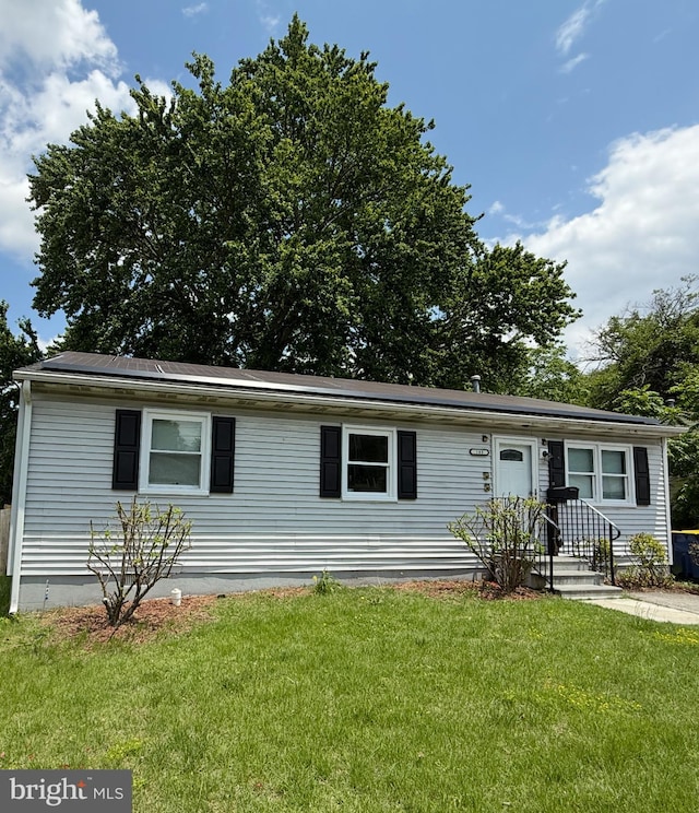 195 Mitscher Rd, Dover, DE 19901 - ranch-style house featuring a front yard
